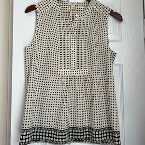 J Crew Factory polka dot work tank - size 6
